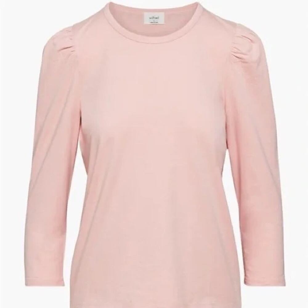 Wilfred Miranda Long Puff Sleeve Top in Poetic Pink Size Small NWT